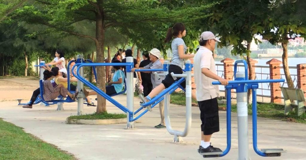 Máy tập công viên cho người cao tuổi