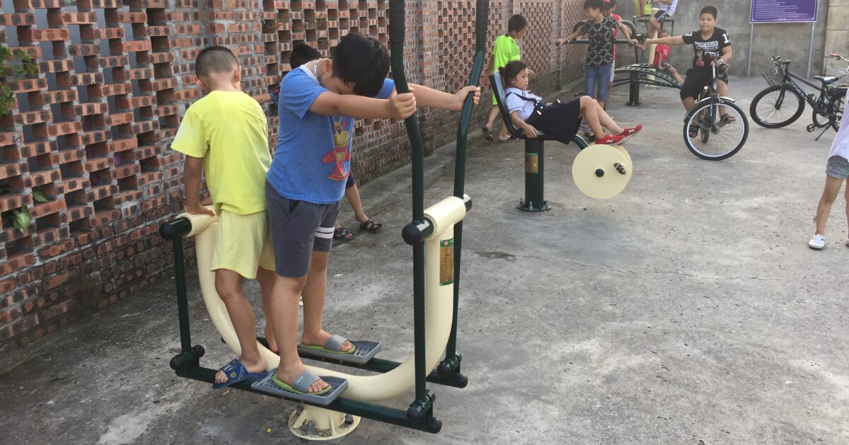 Máy tập thể thao ngoài trời cho nông thôn mới mang đến nhiều lợi ích tuyệt vời